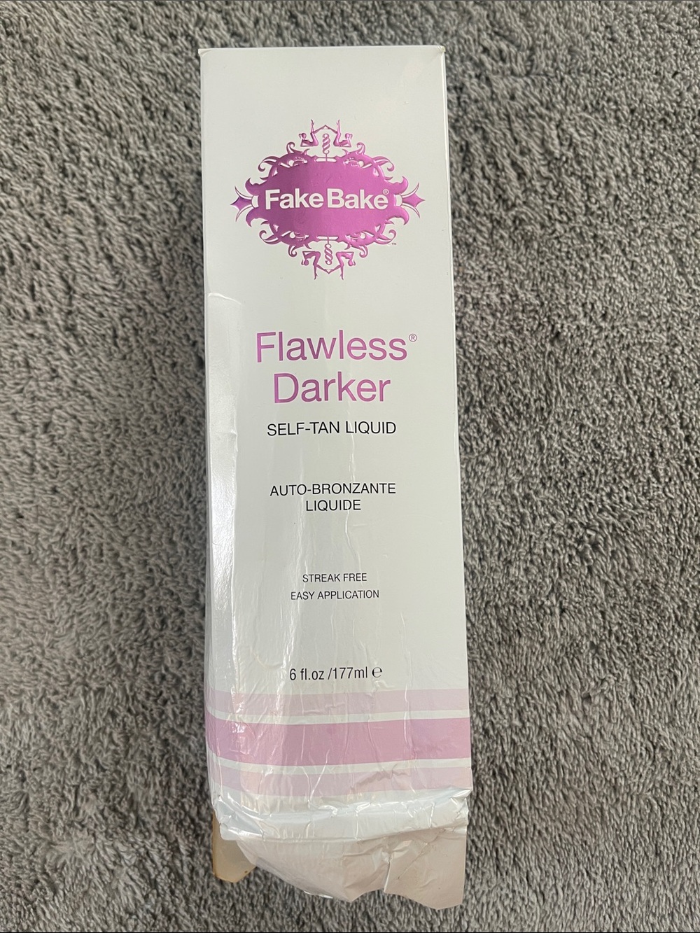 Fake Bake Flawless Darker Self-Tan Liquid — White and Pink